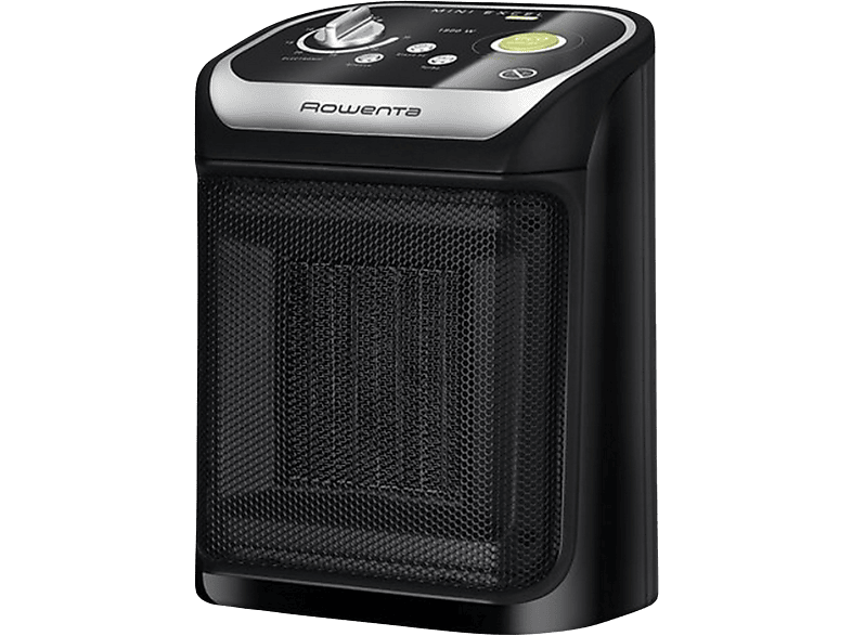 Rowenta Mini Excel Eco Safe SO9266 2000 W 25 m² Cerámico 2 Velocidades Temperatura Ajustable Silencioso Anticongelante ECO Negro