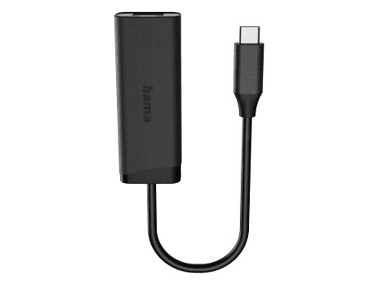 Hama 00200360 USB-C a RJ45 2.5 Gbps 10/100/1000/2500 Mbps Negro