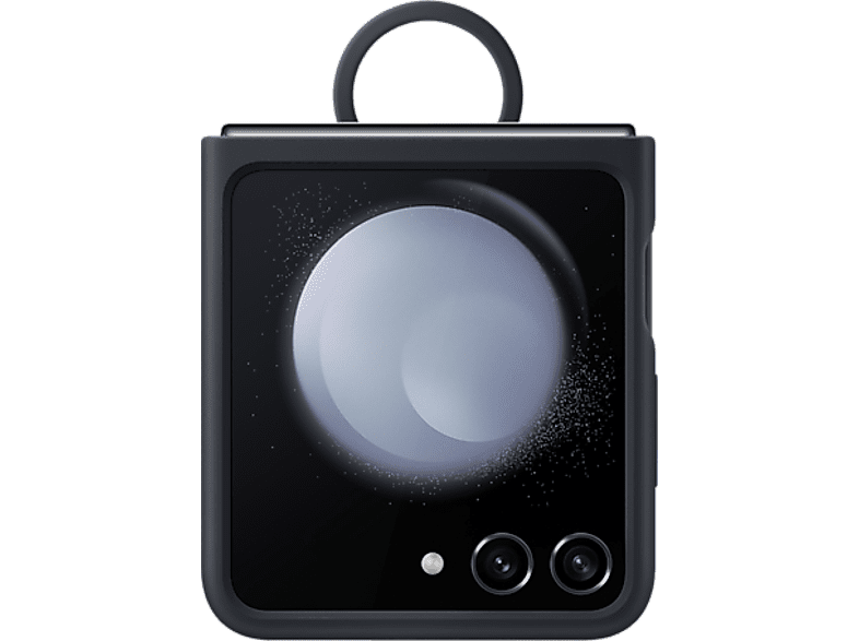 Samsung Para Samsung Galaxy Z Flip5 Silicona Con anillo Plegable Indigo