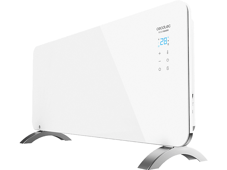 Cecotec Ready Warm 6750 Crystal Connection 2000 W Bajo consumo 2 Modos Termostato regulable Wi-Fi Blanco