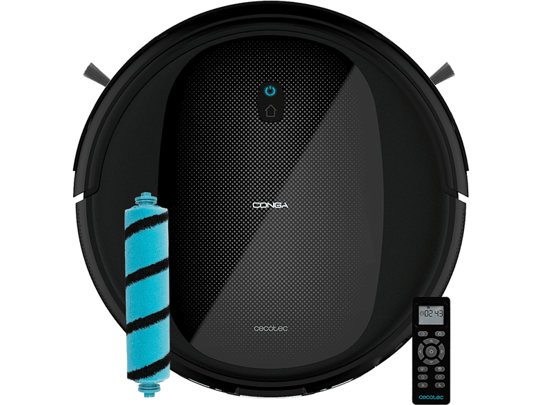 Cecotec Conga Quick&Clean Titanium 1400 Pa 160 min 6 Modos 3 Niveles de potencia Depósito mixto Negro