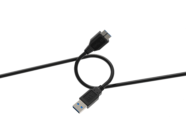 ISY IUC-1013 USB 3.0 USB-A a USB-A 1.5m Velocidad de transferencia 5 Gbps Negro