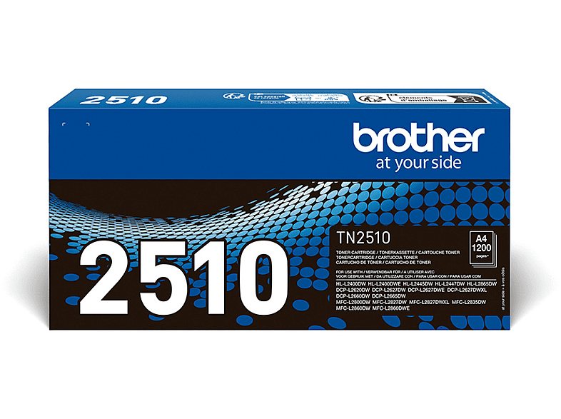 Brother TN2510XL Hasta 1200 págs.  ISO/IEC 19752 Negro