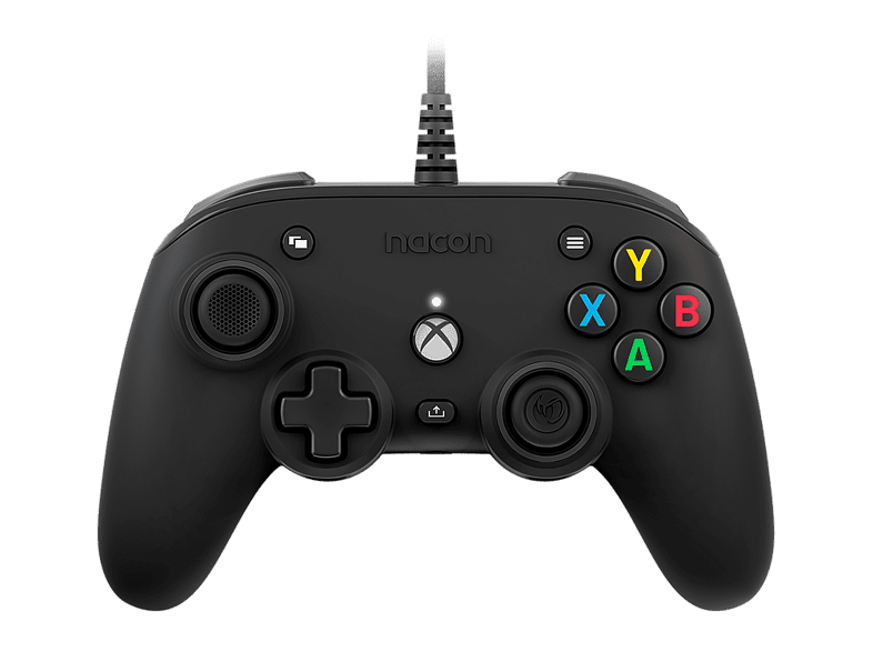 Nacon Pro Compact Compatible con Xbox Series/Xbox One/PC Cable 3 m Retroiluminación Negro