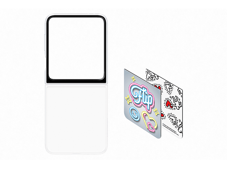 Samsung Flipsuit Case Para Samsung Galaxy Z Flip6 Efectos LED Transparent-Gray