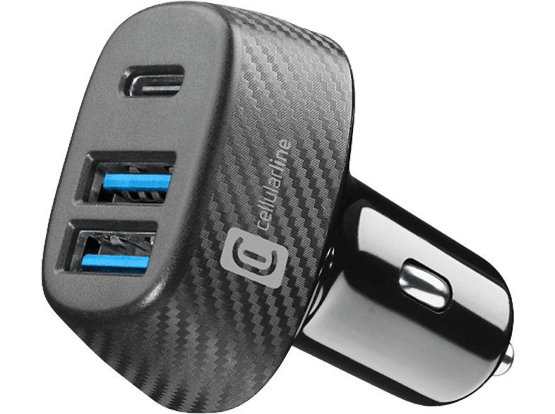 CellularLine CBRUSB3PD44WK 3 Puertos USB Negro