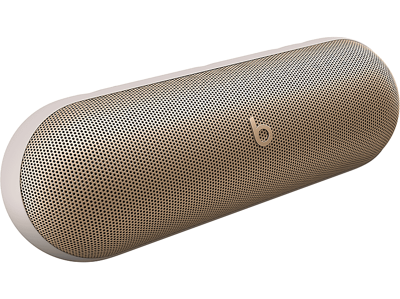 Apple Beats Pill Altavoz Bluetooth inalámbrico Cargador portátil USB-C Hasta 24 horas de batería IP67 Apple Android micrófono Dorado champagne