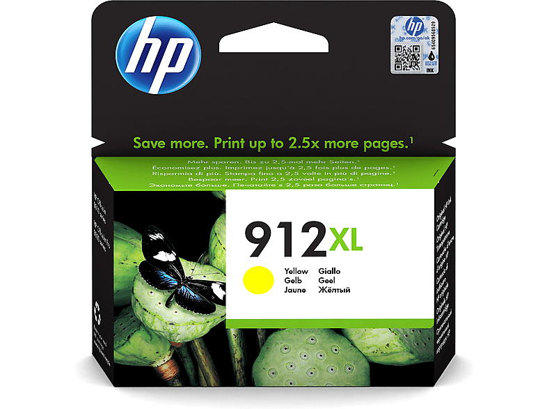 Cartucho de tinta Original HP 912XL amarillo de alta capacidad