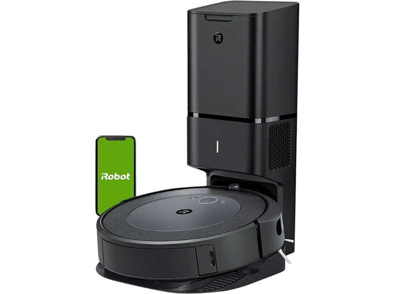 iRobot Roomba i5+ (i5654)  0.4 l Autonomía 75 min Tecnologia AeroForce Control por voz Negro + Autovaciado de suciedad