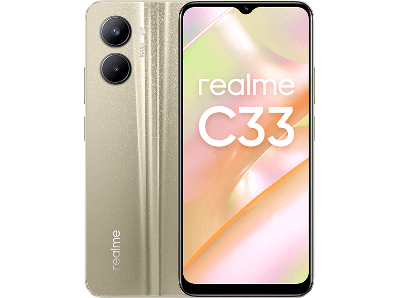 realme C33 Sandy Gold 64 GB 4 GB RAM 6.5  HD+ Unisoc T612 5000 mAh Android