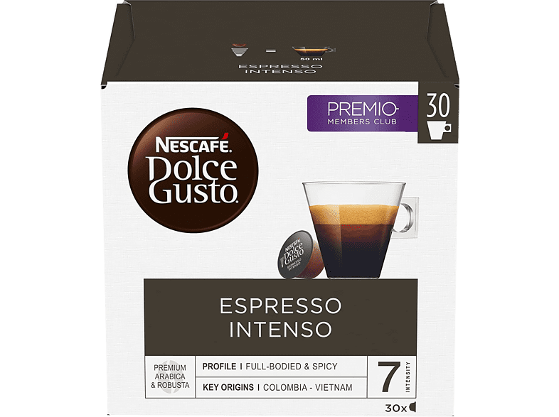 Nescafé Dolce Gusto Magnum Espresso Intenso Arábica y robusta 30 Unidades