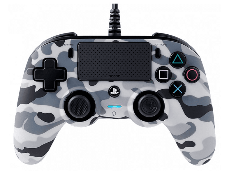 Nacon Compact Camo Wired Controller Cable Gris