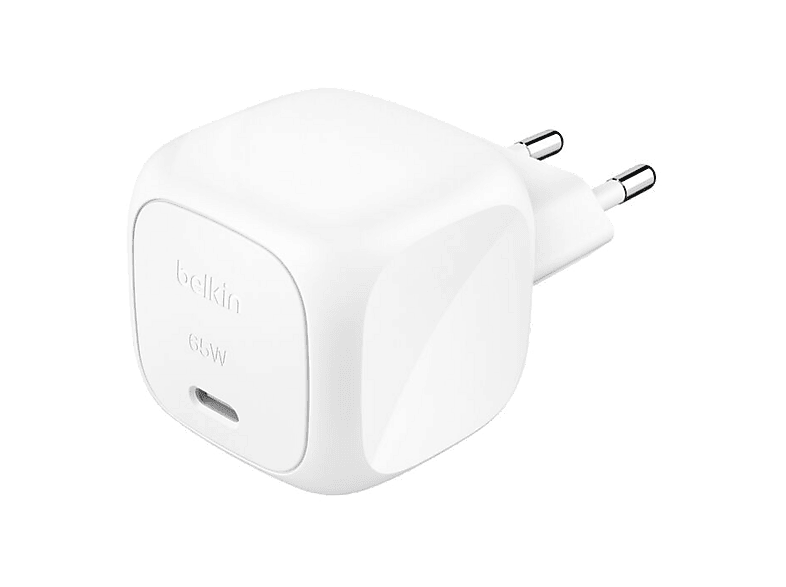 Belkin BoostCharge Cargador de pared USB-C compacto de 65 W Universal Blanco