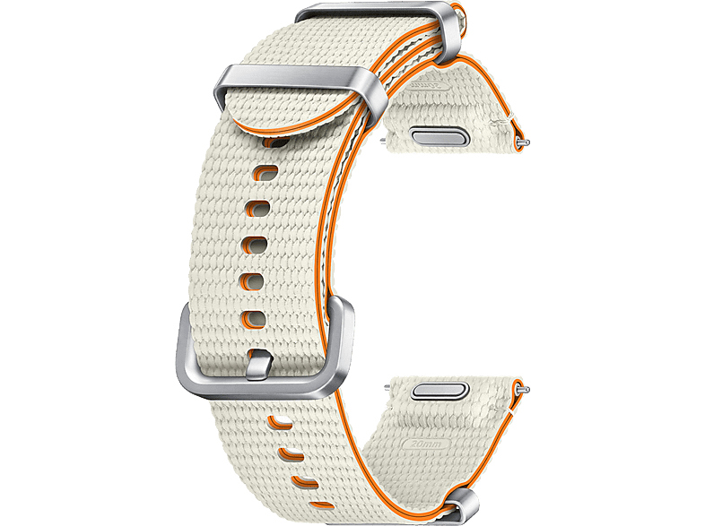 Samsung Nato Band Para Samsung Galaxy Watch7 Cierre clásico Talla S/M Cream/Orange