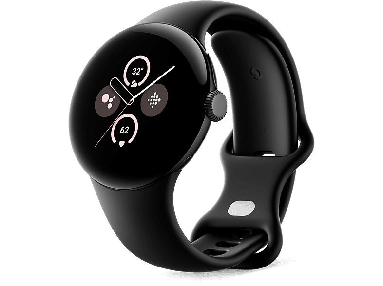 Google Pixel Watch 2 41 mm AMOLED GPS Android Caja aluminio negro mate Correa deportiva negro obsidiana