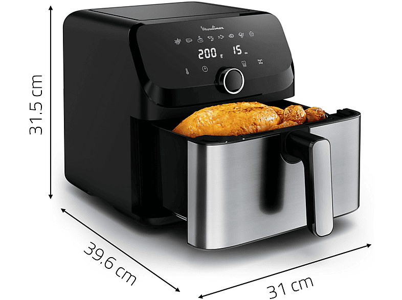 Moulinex Easy Fry Mega 2020 W 8 Programas 7.5l Inox