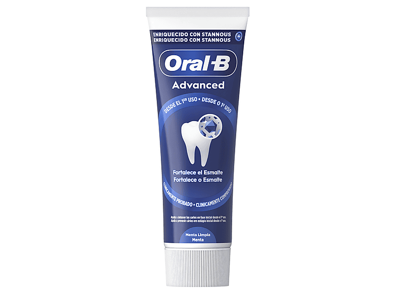 Oral-B Pasta dentífrica Advanced Fortalece el esmalte Extra frescor Sabor eucalipto refrescante 75 ml