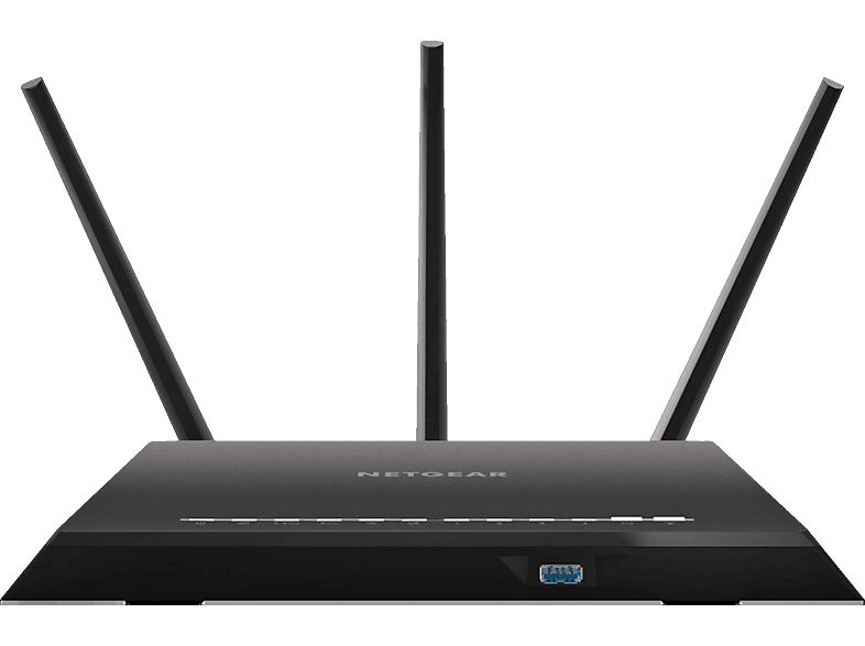 Netgear Nighthawk R7000 doble banda hasta 1900 Mbps color negro