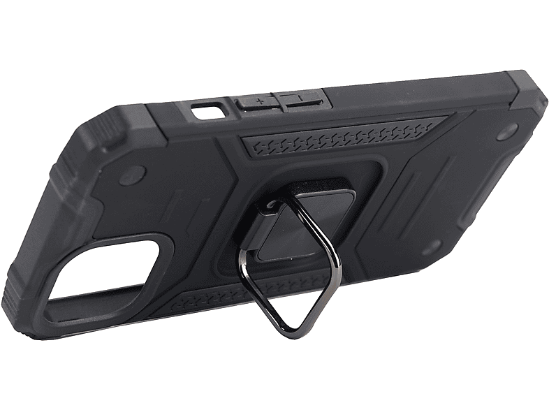 Isy ISC 6100 Apple iPhone 15 Resistente a Golpes Soporte Plegable Integrado Negro