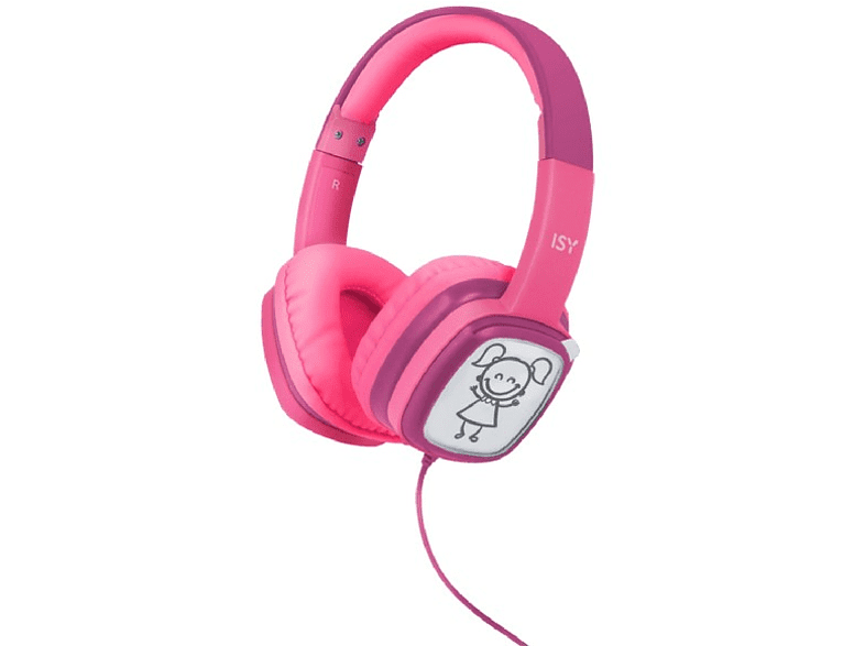 ISY IHP-1001-PK 85 dB Infantil Pegatinas 1m Rosa