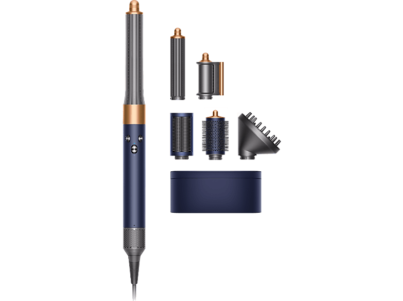 Dyson Airwrap™ Complete Long  Volumise Riza. Da forma. Alisa y elimina el  encrespamiento Azul/Cobre