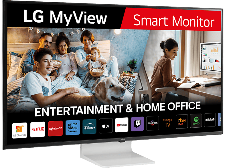 LG 43SQ700S-WA 43 UHD 4K 60Hz 15 ms Smart Monitor IPS USB-C HDR10 webOS 22 Blanco