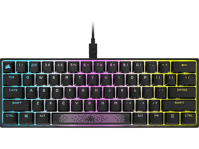Corsair K65 RGB Mini 60% Mechanical USB RGB 100% Anti-Ghosting Negro