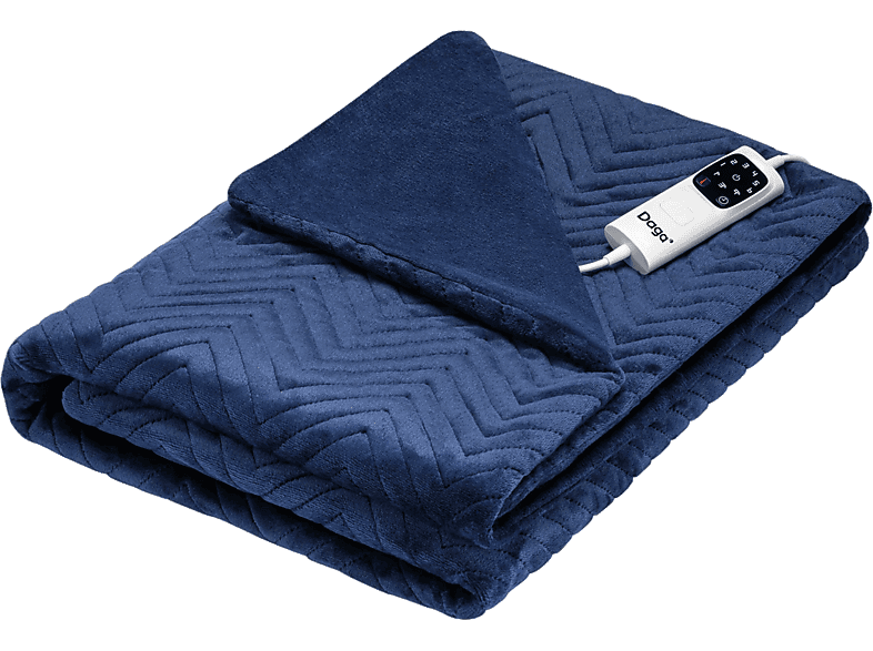 Daga Relax Suave Armonía 150 W 6 Niveles de Temperatura Multi-Temporizador Acolchado de Terciopelo Azul