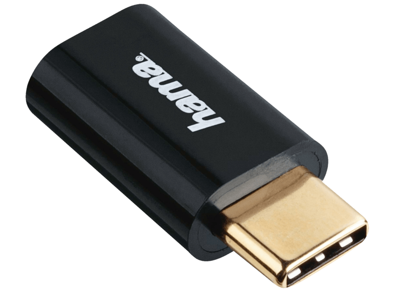 Hama 00178399 Micro USB a USB Tipo-C Negro