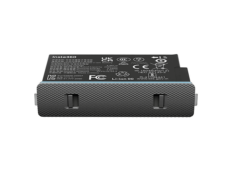 Insta360 batería de repuesto Para cámara Insta360 X5 2400 mAh Negro