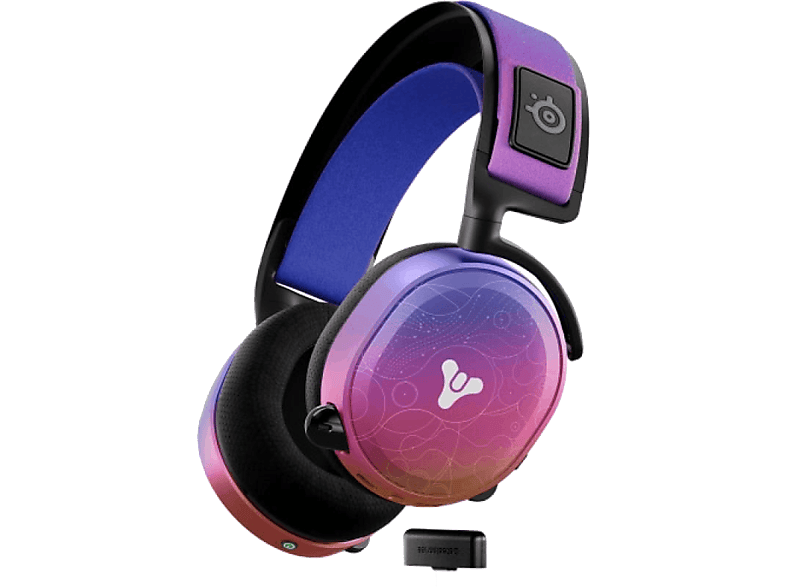 Steel Series Arctis 7+ Destiny 2 Inalámbrico Quantum 2.0 de 2,4 GHz Lila y negro