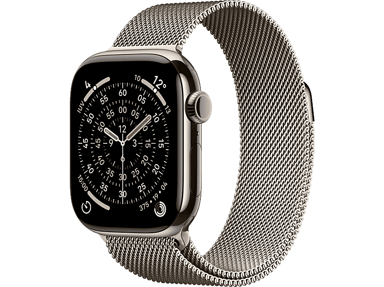 Apple Watch Series 11 (2025) GPS+CEL 46 mm Caja de titanio Natural Correa Milanese Loop Natural S/M Calidad del sueño 24h Autonomía