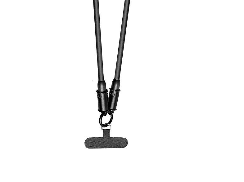 Panda Lanyard 1.2m Cable USB-C Goma Carga rápida 60W Negro