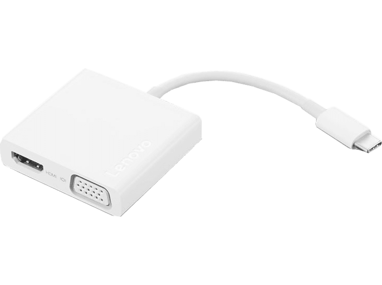 Lenovo USB C 3-in-1 Hub ROW HDMI VGA USB 3.0 Blanco