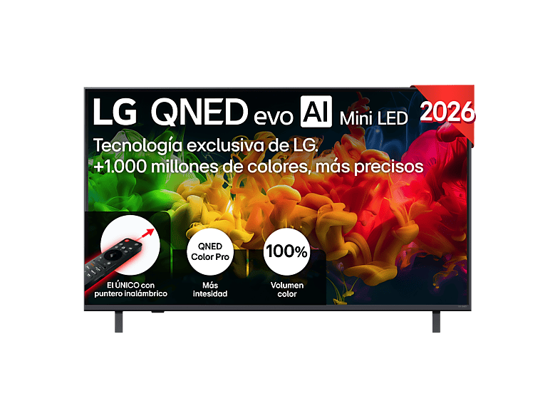 LG 50QNED81B6C UHD 4K Procesador Inteligente α7 AI Processor 4K Gen9 Smart TV DVB-T2 (H.265) Negro