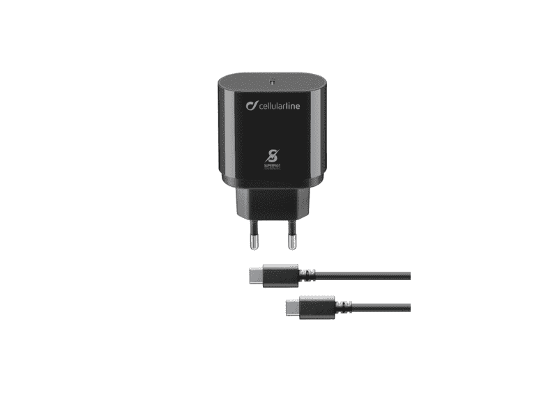 Cellular Line ACHSMKITC2CPD25WK USB-C Universal 0.10 m Negro