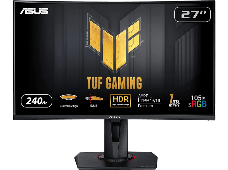 Asus ‎Tuf Gaming VG27VQM 27 Full-HD Frecuencia 240 Hz DisplayPort y HDMI Negro