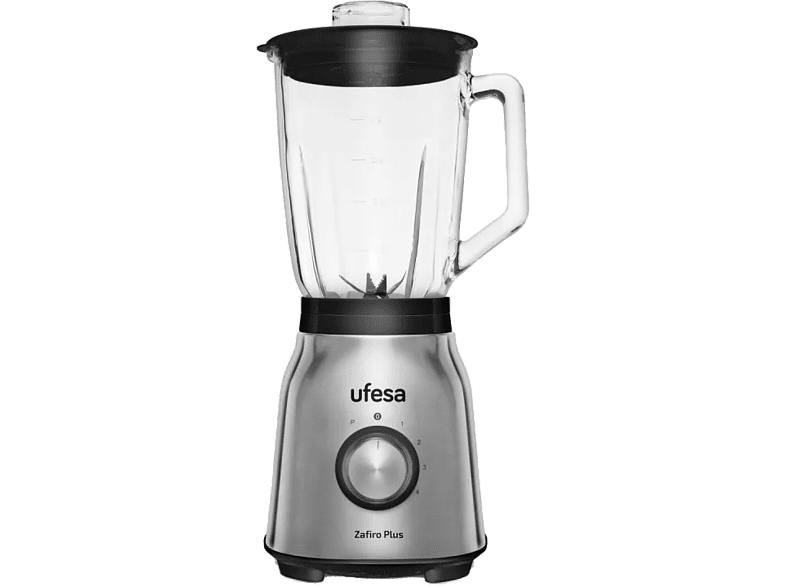 Ufesa Zafiro Plus 1250W 1.5 l 4 velocidades 6 cuchillas de acero inoxidable Gris