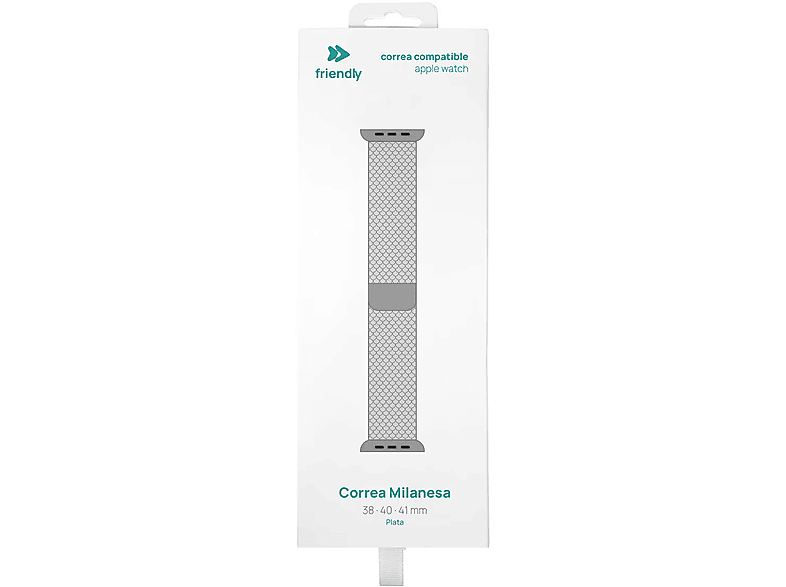 Friendly License Milanese Apple Watch 38/40/41 mm Plata