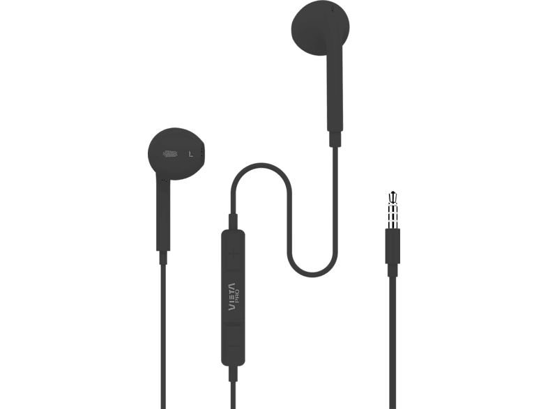 Vieta Pro Cozy Auricular de botón Con micrófono Mini Jack Negro