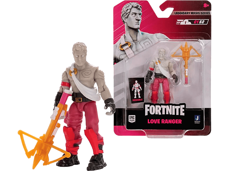 Sherwood Fortnite Legendary Micro LOVER RANGER 7cm Rosa y blanco
