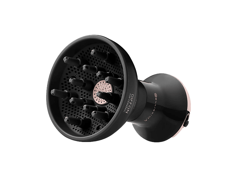 Bellissima Diffon Ion Ceramic Difusor integrado 700 W 2 combinaciones aire/temperatura Sistema Curls Booster Negro