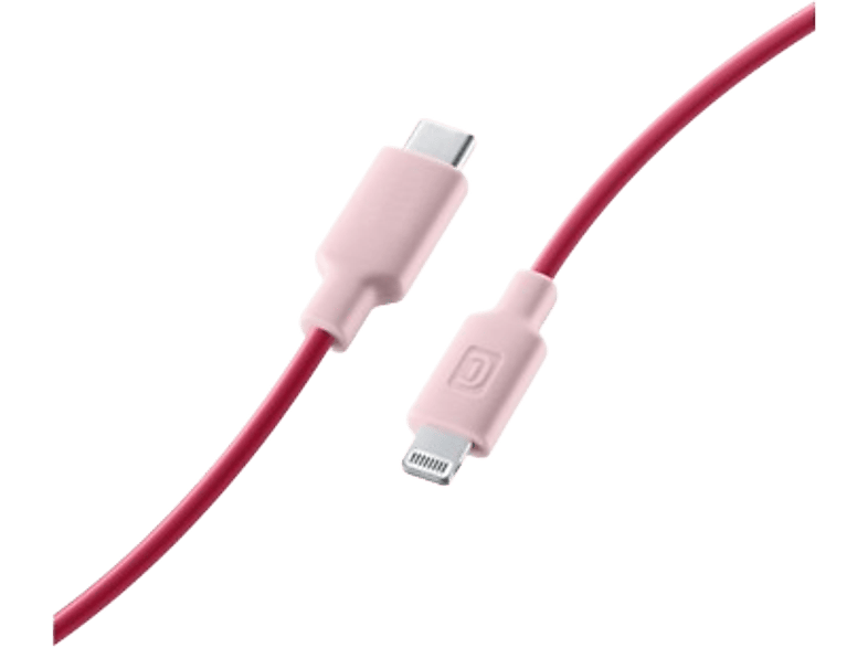 CellularLine Stylecolor Conector de Lightning a  USB - C 1 m Rosa