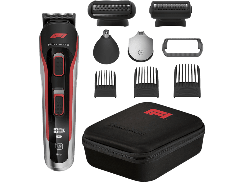 Rowenta Multiaccesorios 10 en 1 TN944MF0 120 min Negro y Rojo