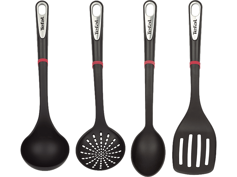 Tefal Ingenio Premium K206S414 Cuchara Cuchara colador Espátula Cucharón Sin PBA Negro