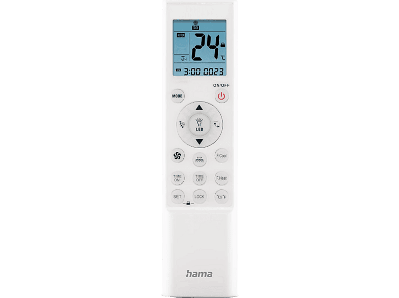 Hama 00221040 Para Aires Acondicionados Temporizador Pantalla LCD Blanco