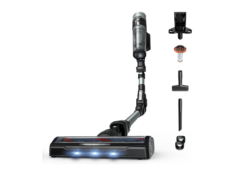 Rowenta X-Force Flex 10.80 Potencia succión 120 AW 300 W 60 min autonomía Cepillo multisuperficie Limpieza inteligente Verde