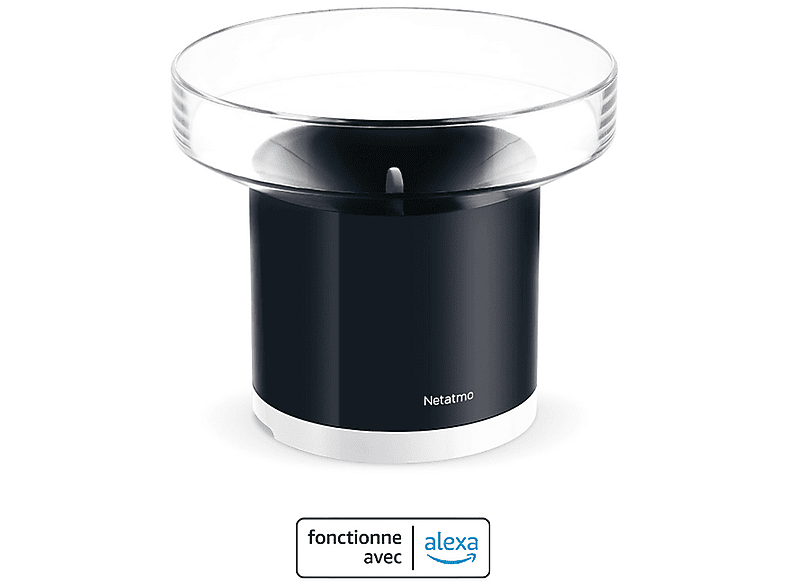 Netatmo NRG01-WW Inteligente Alerta en tiempo real Intensidad de lluvia Negro