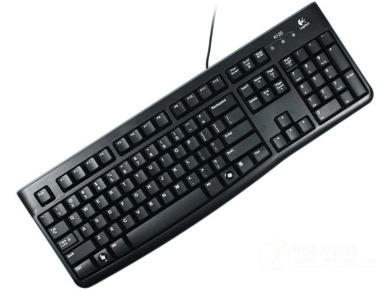 Logitech K120 USB ultrafino color negro