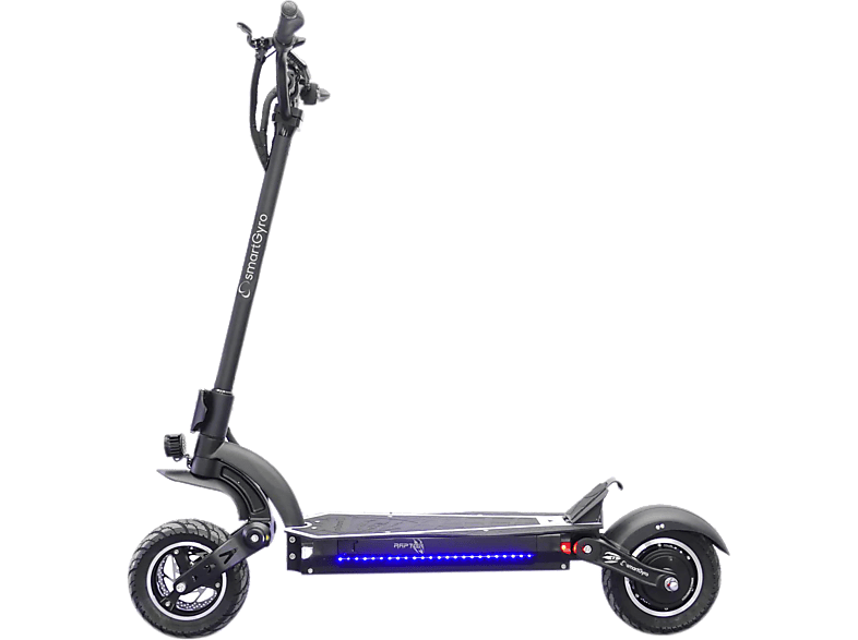 smartGyro Raptor Potencia máxima 1300 W Potencia nominal 1000 W Carga Máxima 110 kg 18000 mAh 25 km/h Black
